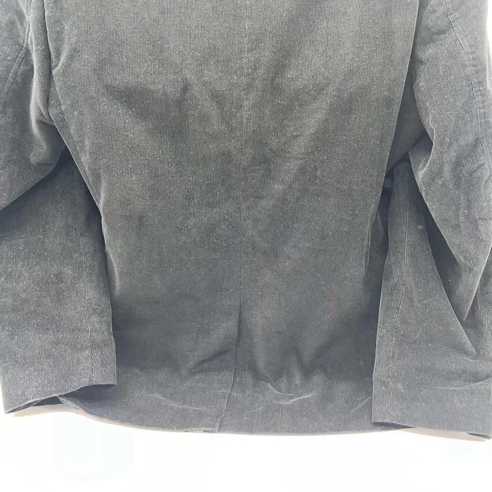 Rare Vintage Etienne Aigner Men's 100% Cotton Black Corduroy Blazer-Size L